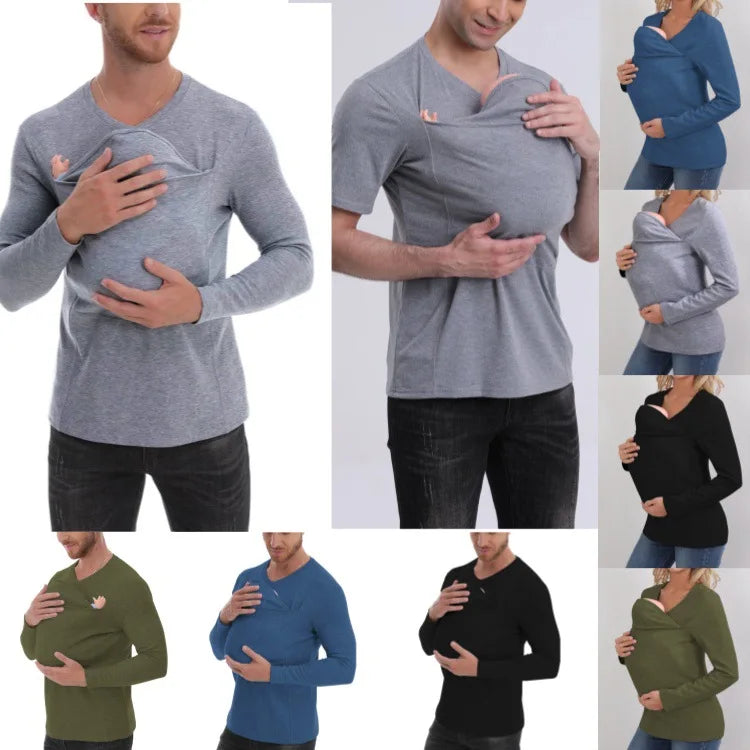JoeyHug - Kangaroo Mum Long Sleeve Multifunctional T-Shirt