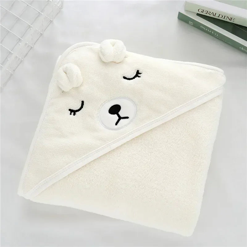 Animal Hooded Baby Towel Blanket 80x80