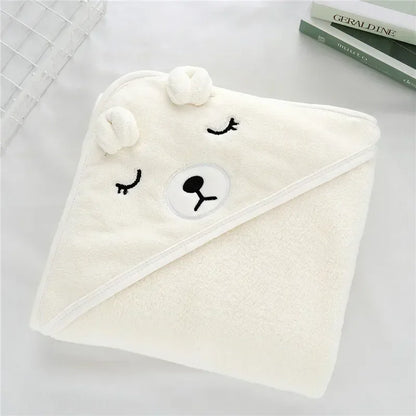 Animal Hooded Baby Towel Blanket 80x80