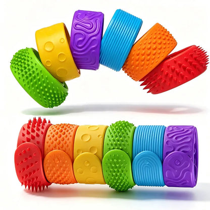 SensorySnap – Textured Fidget Bracelets 🌈✨
