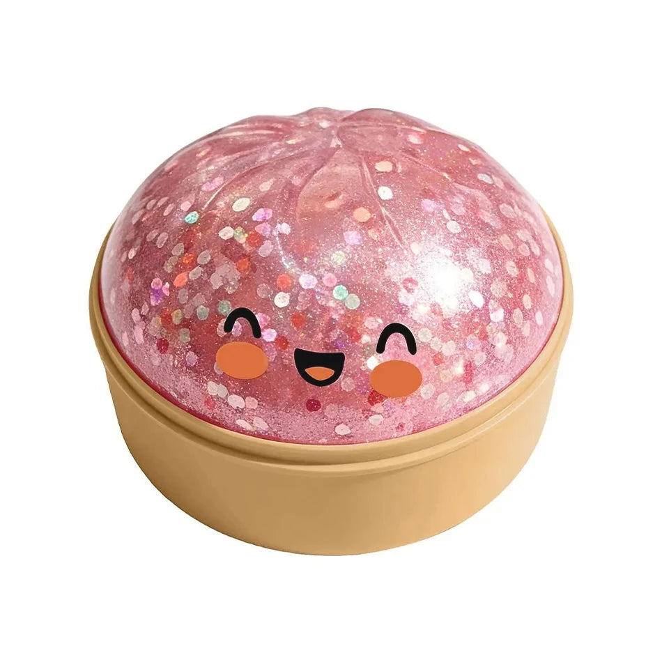 Giant Dumpling Squeeze Toy – Soft Squishy Fidget with Bamboo Steamer 🥟✨