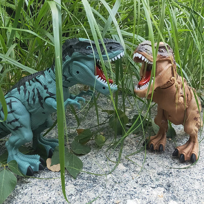 Walking & Egg-Laying Dinosaur Toy with Lights & Spray
