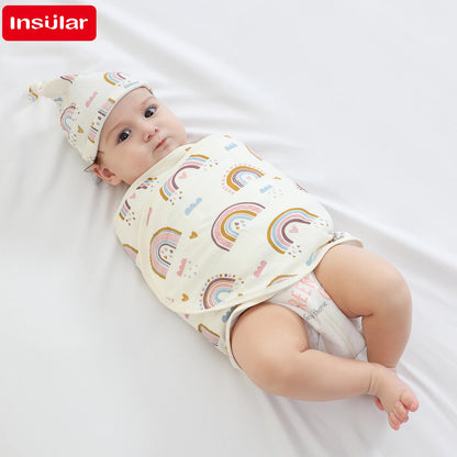 Soft Cotton Baby Swaddle Wrap 🌿🤍