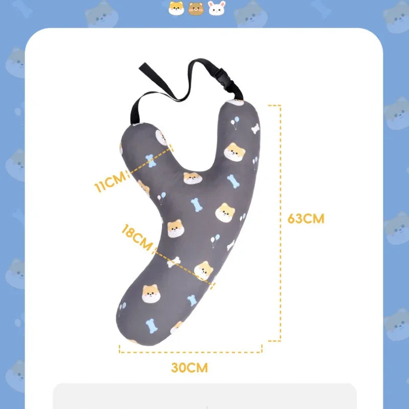 Kids Cartoon Car Sleep Headrest Pillow