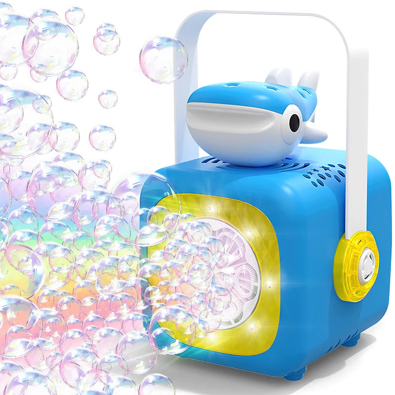 6-Hole Cartoon Fish Bubble Toy - Handheld Bubble Fun Without Batteries