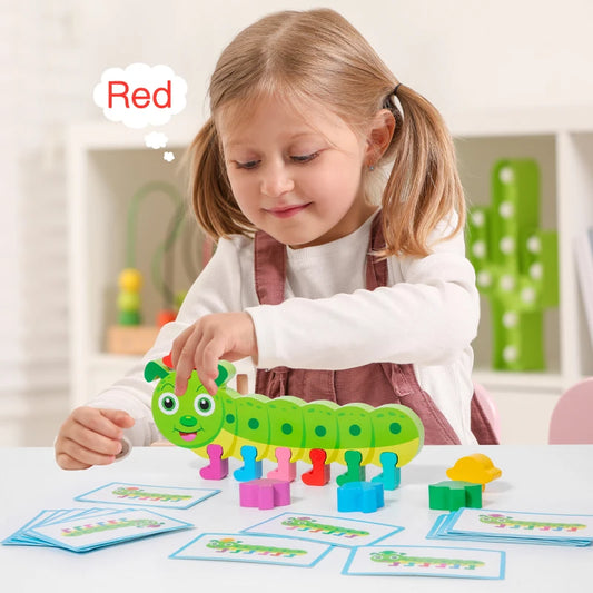 Caterpillar Colour Match – Montessori Learning Fun