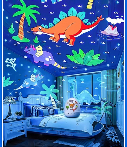 Dino Dream Egg – Rotating Projection Night Light