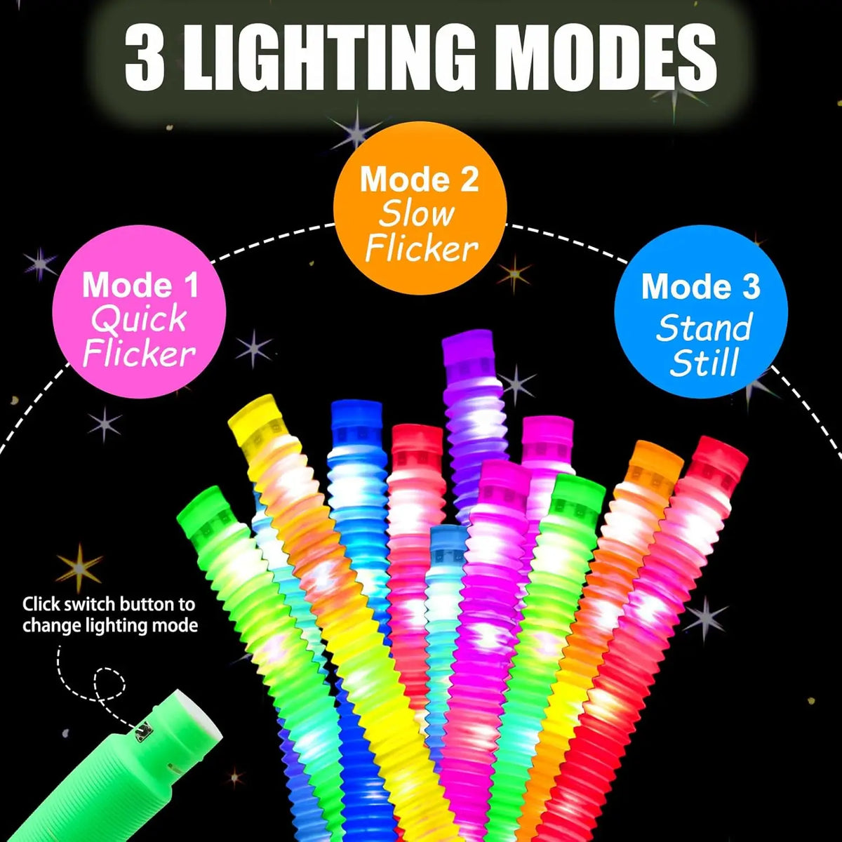 Light-Up Pop Tubes – Sensory Fidget Toys 🌈✨