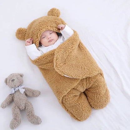 CosyCub – Plush Winter Baby Romper 🐻❄️