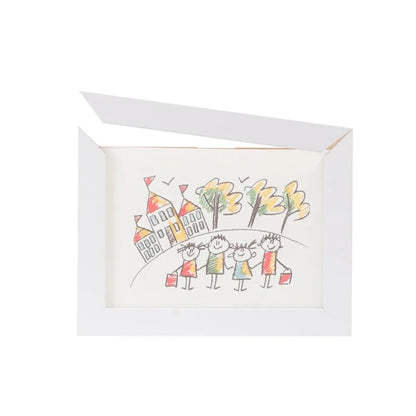 Wooden Rotating Art & Memory Frame – Changeable Display for Photos and Kids’ Artwork