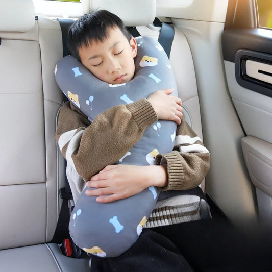 Kids Cartoon Car Sleep Headrest Pillow