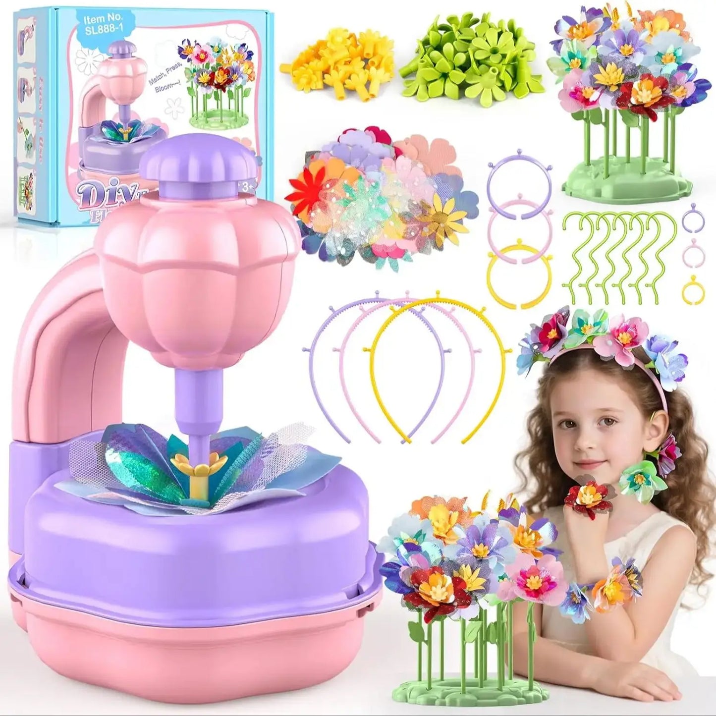 BloomCraft DIY Fabric Flower Bouquet Kit