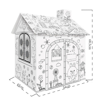 ColourCottage – DIY Cardboard Playhouse 🏠🖍️