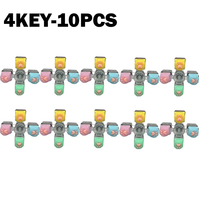 PurrPress - Cat Paw Mechanical Keycap Fidget Keychain
