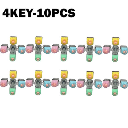 PurrPress - Cat Paw Mechanical Keycap Fidget Keychain