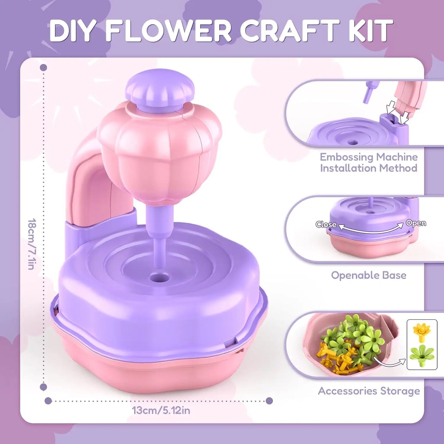 BloomCraft DIY Fabric Flower Bouquet Kit