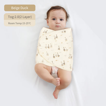 Soft Cotton Baby Swaddle Wrap 🌿🤍