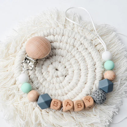 Personalized Baby Pacifier Clip – Custom Name Teether Holder