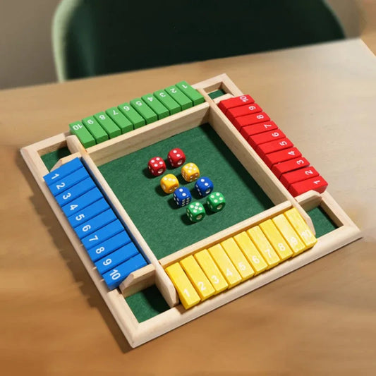 NumberFlip - Wooden Arithmetic Dice Game