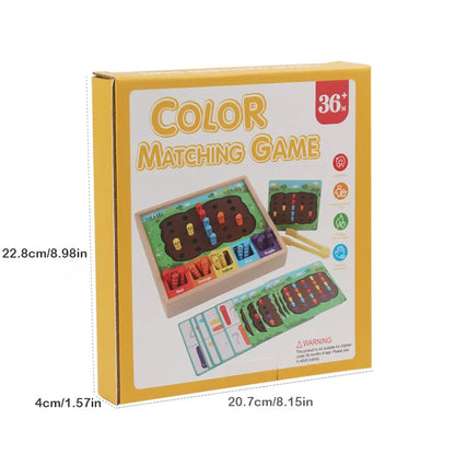 Wooden Colour Sorting & Bug Catching Game 🐞🌈