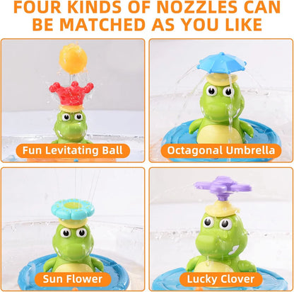 SplashGator LED Crocodile Bath Sprinkler Toy for Kids | Floating Water Spray Bath & Pool Toy