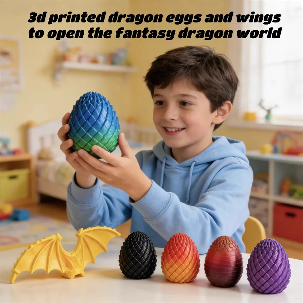 DragonTwist - 3D Printed Fidget Dragon Egg