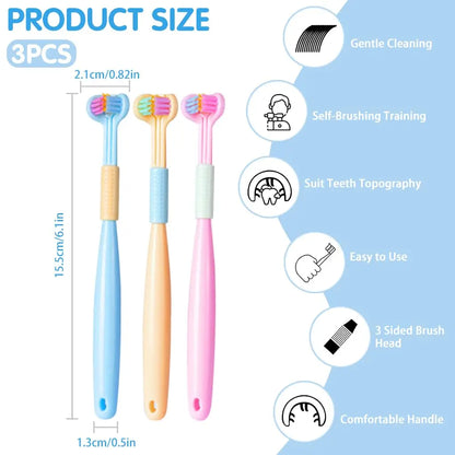 TripleClean Kids 3-Sided Toothbrush