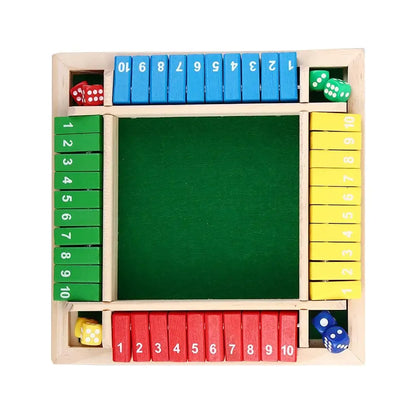 NumberFlip - Wooden Arithmetic Dice Game