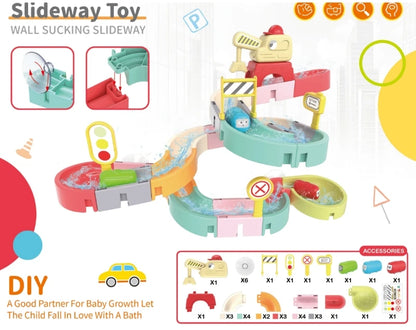 DinoSplash DIY Bath Slide Toy Set