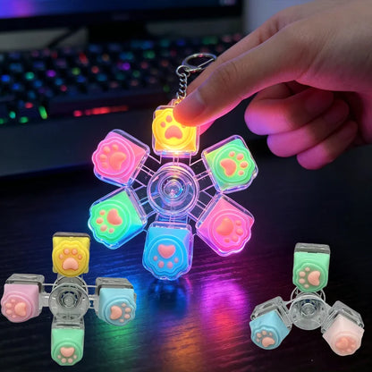 PurrPress - Cat Paw Mechanical Keycap Fidget Keychain