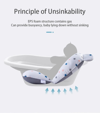 Baby Bath Support Pad – Adjustable Floating Bath Seat for Newborns
