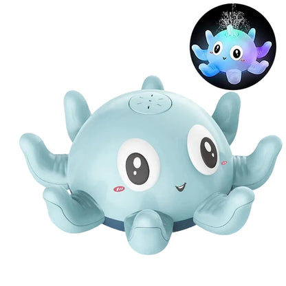 GlowSplash Octopus LED Bath Sprinkler Toy for Kids