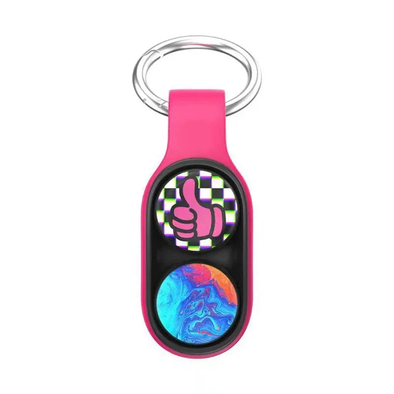 MagnoSpin Elastic Magnetic Fidget Spinner Keychain