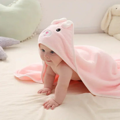 Animal Hooded Baby Towel Blanket 80x80