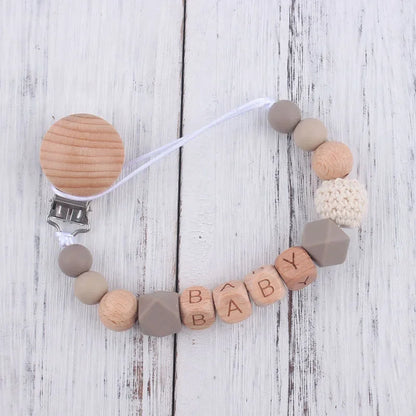 Personalized Baby Pacifier Clip – Custom Name Teether Holder