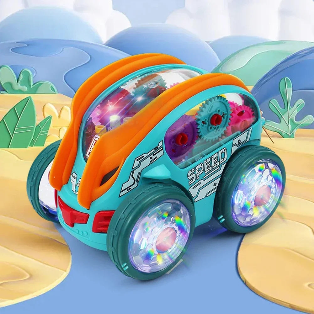 Electric 360° Stunt Car with Lights & Music