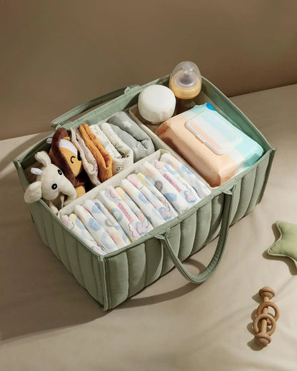Baby Diaper Organizer Bag – Folding Portable Storage Caddy