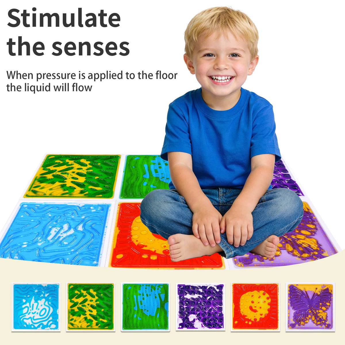 SquishTiles – Sensory Liquid Floor Tiles 💧🌈