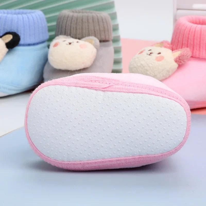 BearStep – Plush Anti-Slip Baby Crib Shoes 🐻👟