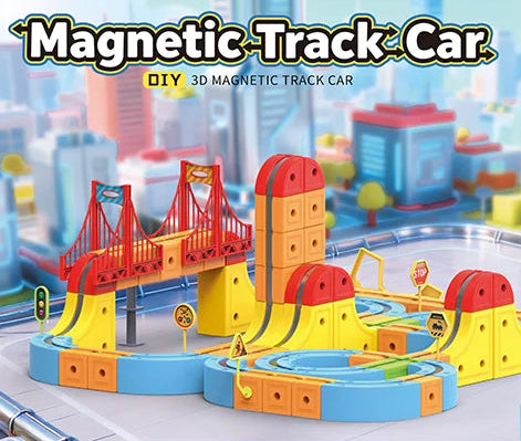 🚆 MagneTrack Builder – DIY Magnetic Train Track Assembly Set