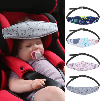 Baby Car Seat Head Support Strap – Adjustable Sleep Positioner