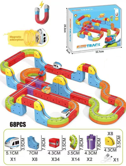 🚆 MagneTrack Builder – DIY Magnetic Train Track Assembly Set